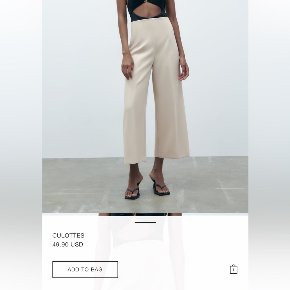 NWT Zara Trousers/Culottes